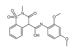 N-(2,4-Dimethoxyphenyl)-2-methyl-3-oxo-3,4-dihydro-2H-1,2-benzoth iazine-4-carboxamide 1,1-dioxide Structure