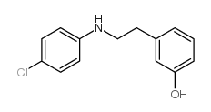 3-[2-(4-CHLORO-PHENYLAMINO)-ETHYL]-PHENOL结构式