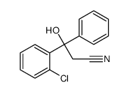 3-(o-Chlorophenyl)-3-hydroxy-3-phenylpropiononitrile Structure