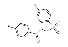 1-(4-Fluorophenyl)-2-(p-tolylsulfonyloxy)ethanone结构式