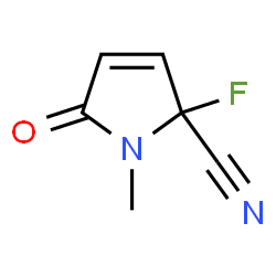 1H-Pyrrole-2-carbonitrile,2-fluoro-2,5-dihydro-1-methyl-5-oxo-(9CI) structure