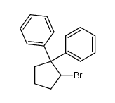 2-Brom-1,1-diphenyl-cyclopentan结构式