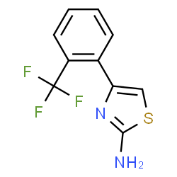 4-[2-(trifluoromethyl)phenyl]-1,3-thiazol-2-amine结构式