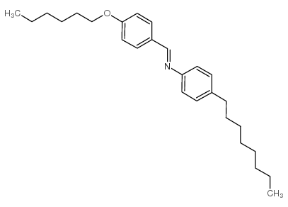 p-hexyloxybenzylidene p-octylaniline structure