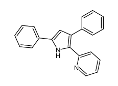 2-(3,5-diphenyl-1H-pyrrol-2-yl)pyridine结构式