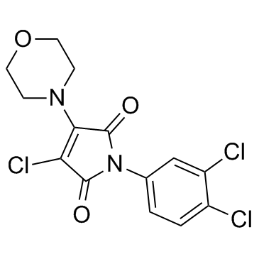 3-氯-1-(3,4-二氯苯基)-4-(4-吗啉基)-1H-吡咯-2,5-二酮结构式