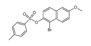 1-Brom-6-methoxy-2-naphthyl-p-toluolsulfonat Structure