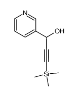 1-(pyridin-3-yl)-3-(trimethylsilyl)prop-2-yn-1-ol Structure