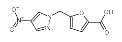 5-(4-硝基吡唑-1-甲基)呋喃-2-羧酸结构式