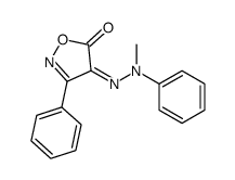 4-[methyl(phenyl)hydrazinylidene]-3-phenyl-1,2-oxazol-5-one Structure