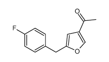 1-[5-[(4-fluorophenyl)methyl]furan-3-yl]ethanone Structure