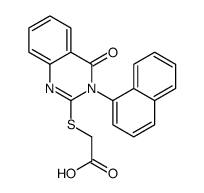 2-(3-naphthalen-1-yl-4-oxoquinazolin-2-yl)sulfanylacetic acid结构式