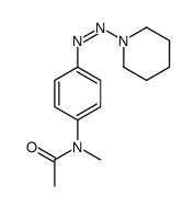 N-methyl-N-[4-(piperidin-1-yldiazenyl)phenyl]acetamide结构式