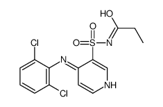 N-[4-(2,6-dichloroanilino)pyridin-3-yl]sulfonylpropanamide Structure