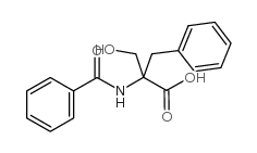 dl-n-benzoyl-2-benzylserine Structure