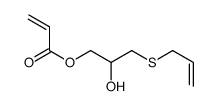 (2-hydroxy-3-prop-2-enylsulfanylpropyl) prop-2-enoate结构式