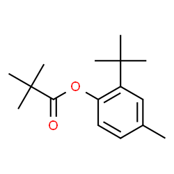 2,2-Dimethylpropanoic acid 2-tert-butyl-4-methylphenyl ester structure