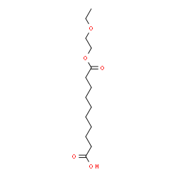 Decanedioic acid 1-(2-ethoxyethyl) ester structure