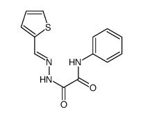 N-phenyl-N'-[(E)-thiophen-2-ylmethylideneamino]oxamide结构式