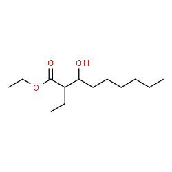 2-Ethyl-3-hydroxynonanoic acid ethyl ester Structure