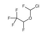 2-[chloro(fluoro)methoxy]-1,1,1,2-tetrafluoroethane结构式