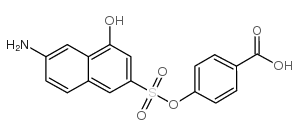 6-(4-羧基苯胺基)-4-羟基-2-萘磺酸结构式