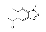 1-(1,6-dimethylpyrazolo[3,4-b]pyridin-5-yl)ethanone结构式