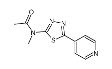 Acetamide, N-methyl-N-[5-(4-pyridinyl)-1,3,4-thiadiazol-2-yl]- (9CI)结构式