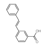 Benzoic acid,3-(2-phenylethenyl)-结构式