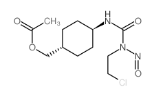 Urea, N-(4-((acetyloxy)methyl)cyclohexyl)-N-(2-chloroethyl)-N-nitroso-, trans- (9CI) Structure