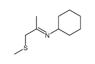 N-cyclohexyl-1-methylsulfanylpropan-2-imine Structure