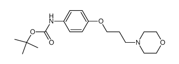 N-Boc-4-[3-(4-Morpholinyl)propoxy]aniline结构式