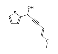 (E)-5-Methoxy-1-thiophen-2-yl-pent-4-en-2-yn-1-ol结构式