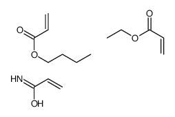 butyl prop-2-enoate,ethyl prop-2-enoate,prop-2-enamide Structure