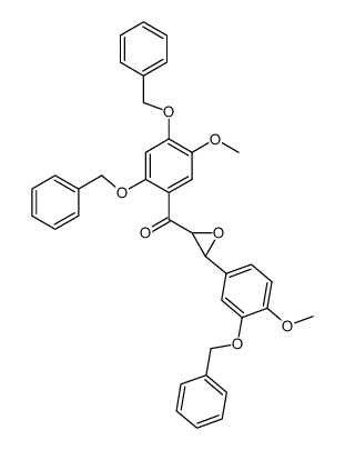 [3-(3-benzyloxy-4-methoxy-phenyl)-oxiranyl]-(2,4-bis-benzyloxy-5-methoxy-phenyl)-methanone结构式