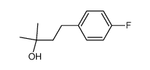 3-(4-fluorophenyl)-1,1-dimethylpropanol结构式