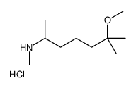 (6-methoxy-6-methylheptan-2-yl)-methylazanium,chloride结构式