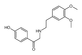 2-[2-(3,4-dimethoxyphenyl)ethylamino]-1-(4-hydroxyphenyl)ethanone Structure