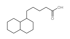 1-DECAHYDRONAPHTHALENE PENTANOIC ACID Structure