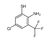 2-amino-5-chloro-3-(trifluoromethyl)benzenethiol结构式