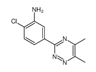 2-chloro-5-(5,6-dimethyl-1,2,4-triazin-3-yl)aniline结构式