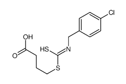 4-[(4-chlorophenyl)methylcarbamothioylsulfanyl]butanoic acid Structure