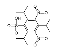 3,5-dinitro-2,4,6-tri(propan-2-yl)benzenesulfonic acid结构式