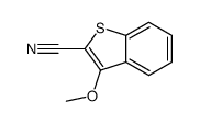 3-methoxy-1-benzothiophene-2-carbonitrile结构式