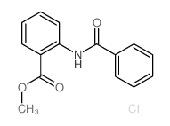 methyl 2-[(3-chlorobenzoyl)amino]benzoate结构式