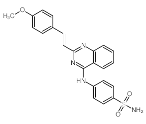 Benzenesulfonamide,4-[[2-[2-(4-methoxyphenyl)ethenyl]-4-quinazolinyl]amino]-结构式