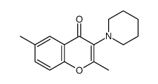 2,6-dimethyl-3-piperidin-1-ylchromen-4-one Structure