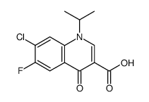 7-chloro-6-fluoro-1-isopropyl-4-oxo-1,4-dihydroquinoline-3-carboxylic acid结构式