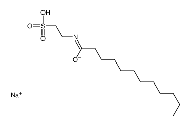 sodium 2-[(1-oxododecyl)amino]ethanesulphonate structure