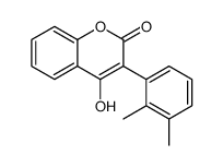 3-(2,3-dimethylphenyl)-2-hydroxy-chromen-4-one Structure